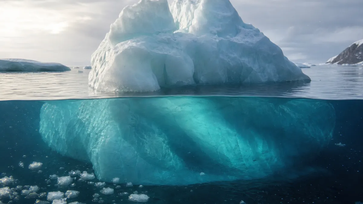 Glace flottante : définition, formation et types de glaces